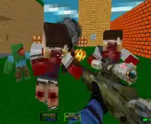 Blocky Combat Swat Zombi...